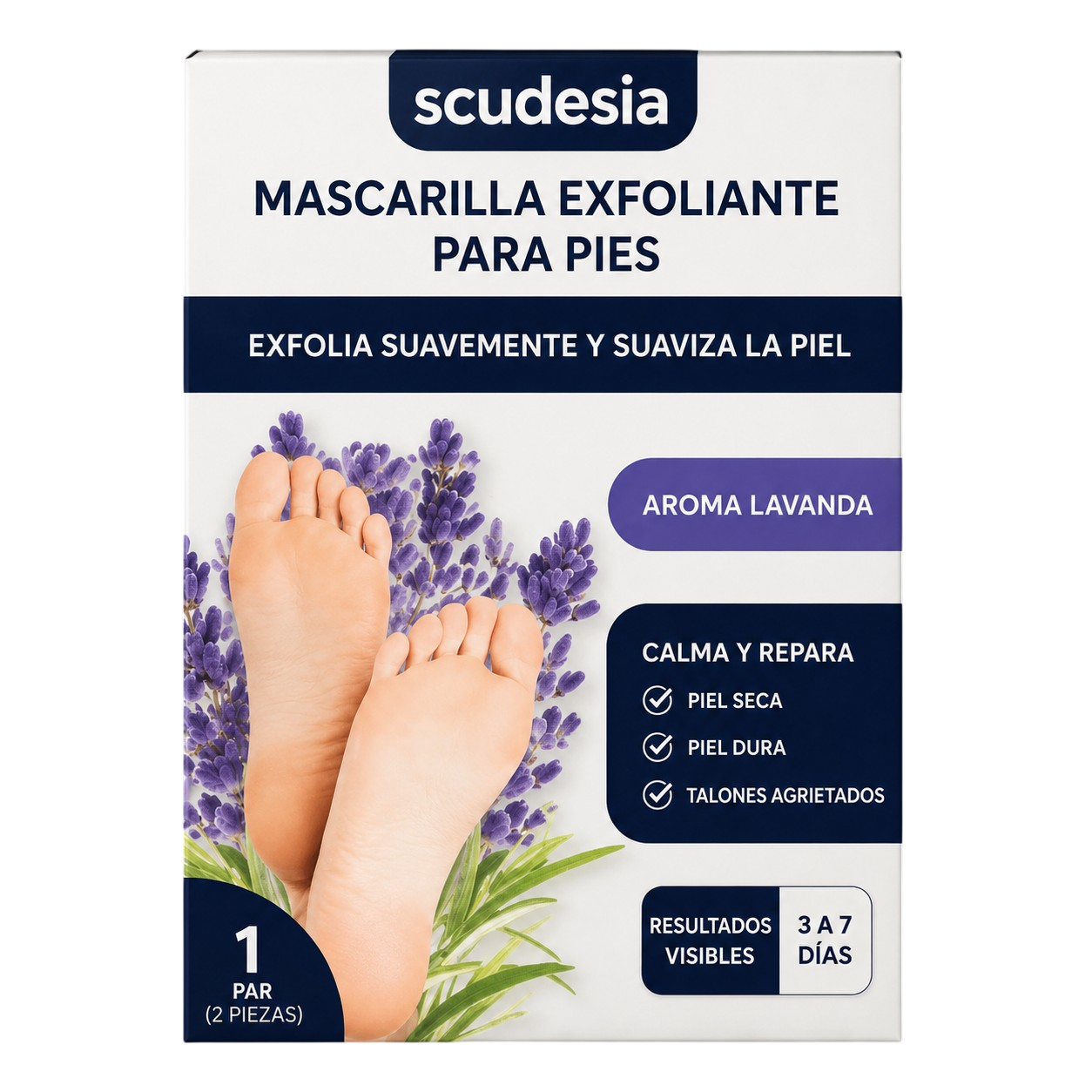 Mascarilla exfoliante para los pies