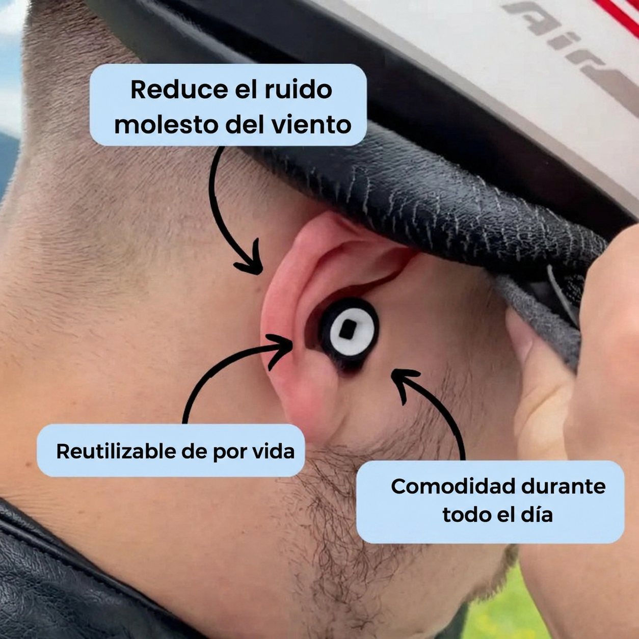 EarPlug™ Tapones para los Oídos para Moto – 27 dB