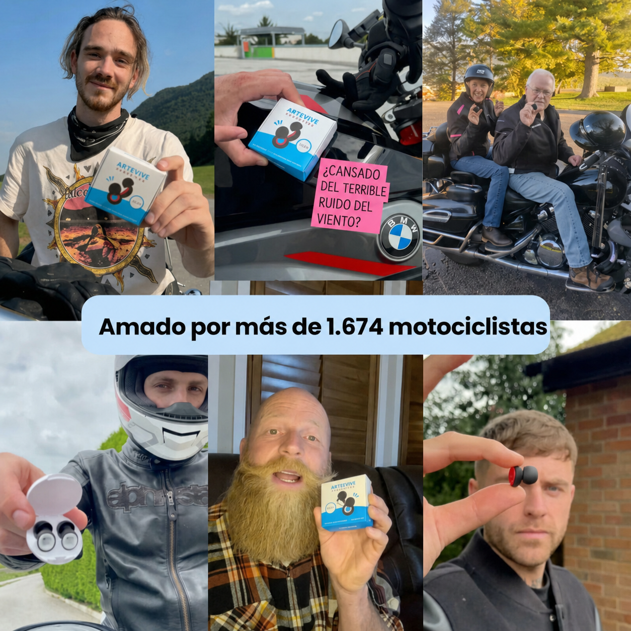 EarPlug™ Tapones para los Oídos para Moto – 27 dB