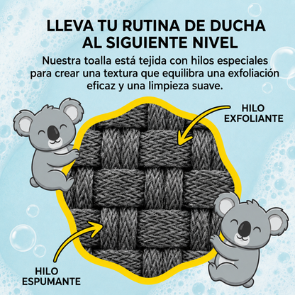 Toalla de ducha exfoliante Scudesia™