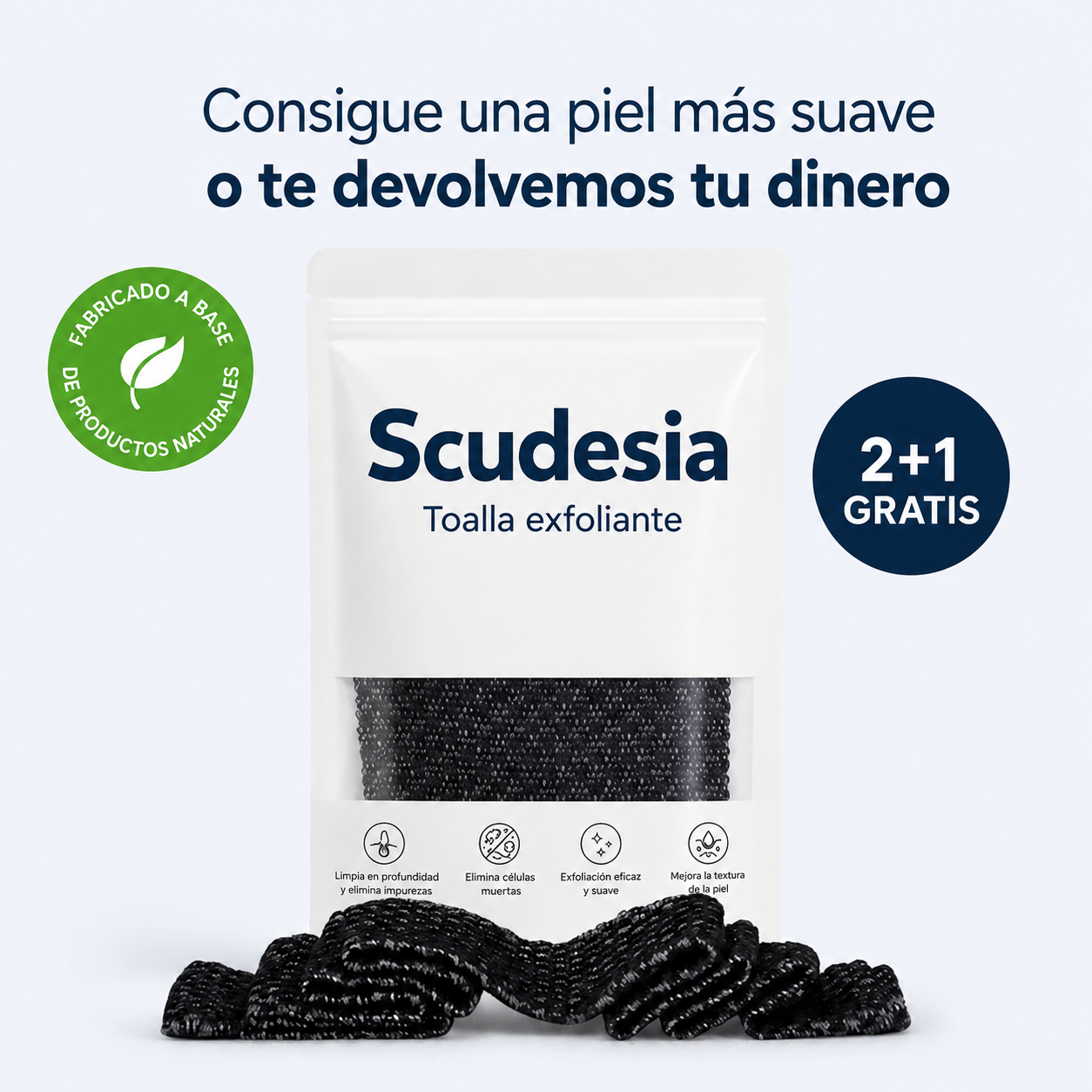 Toalla de ducha exfoliante Scudesia™